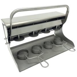 burger patty press manual for 4 Pattys ø 65 mm round product photo