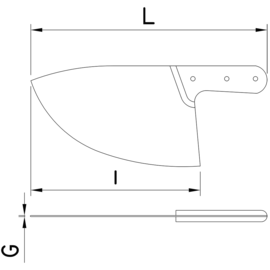 fish knife | blade length 30.5 cm L 42 cm product photo S