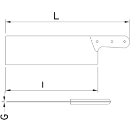 fish knife | blade length 29 cm L 42 cm product photo S