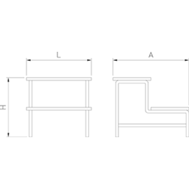 Replacement wheel for rolling step stool product photo S