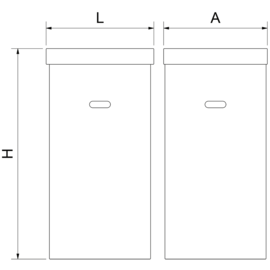 event bin made from carton 128 ltr product photo S