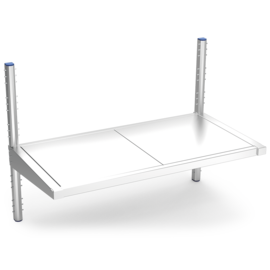Imagine stainless steel wall shelf, 1 tier, 764x655x860 mm product photo