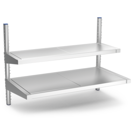 Imagine 2-tier stainless steel wall shelf, 764x450x860 mm. product photo