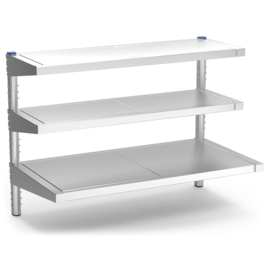 Imagine 3-tier stainless steel wall shelf 764 x 450 x H 860 mm product photo