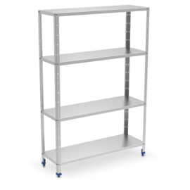 Basic shelf made of stainless steel with 4 shelves (1.5 mm) 800 x 400 x H 1750 mm product photo