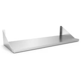 Wall shelf made of stainless steel with twisted gussets, 800 x 400 mm product photo