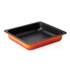 GN container GN 2/3 x 65 mm cast aluminium enamelled orange | suitable for induction product photo