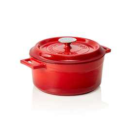 roasting pan Ø 250 mm 4.5 ltr red cast aluminium enamelled | suitable for induction product photo