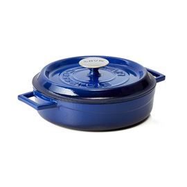 roasting pan Ø 250 mm 2.5 ltr blue cast aluminium enamelled | suitable for induction product photo