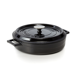 roasting pan Ø 290 mm 3.5 ltr black cast aluminium enamelled | suitable for induction product photo