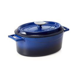 roasting pan 3.9 ltr blue cast aluminium enamelled | suitable for induction product photo