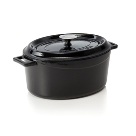 roasting pan 7.0 ltr black cast aluminium enamelled | suitable for induction product photo