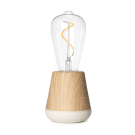 LED table lamp ONE oak coloured H 195 mm product photo