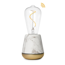 LED table lamp ONE SMART Marble white H 195 mm product photo