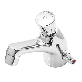 basin mixer Basic self-closing outreach 110 mm H 124 mm product photo