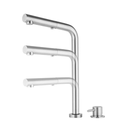single-hole lever mixer with pull-out shower head A 215 mm product photo