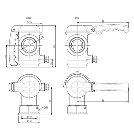 drain valve 1 1/2" O-ring seal product photo  S