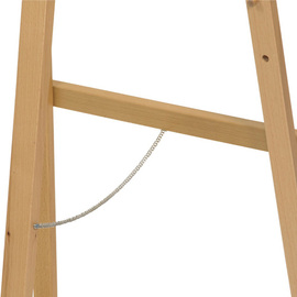 easel beechwood coloured for chalkboards from 400 mm | height-adjustable product photo  S