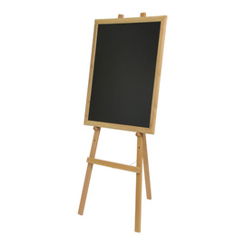 easel beechwood coloured for chalkboards from 400 mm | height-adjustable product photo  S