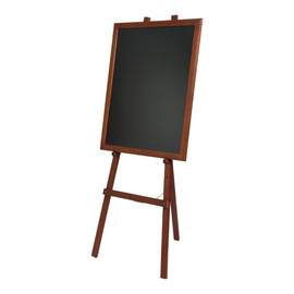 easel mahogany coloured for chalkboards from 400 mm | height-adjustable product photo  S