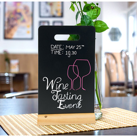 table chalkboard CARRY incl. wooden base | chalk pen H 335 mm product photo  S