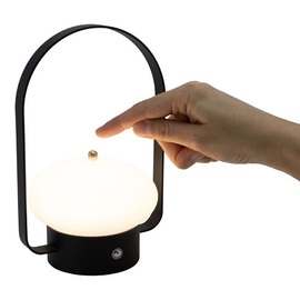 LED table service lamp BARCELONA black H 200 mm product photo  S