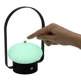 LED table service lamp BARCELONA black H 200 mm product photo  S