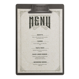 clipboard | menu card holder VINTAGE DIN A4 grey product photo  S