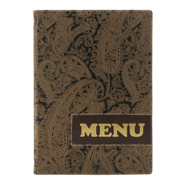 menu card DIN A4 DESIGN Paisley incl. inlay product photo