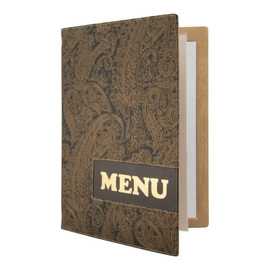 menu card DIN A4 DESIGN Paisley incl. inlay product photo  S