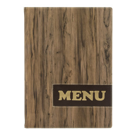 menu card DIN A4 DESIGN wood incl. inlay product photo