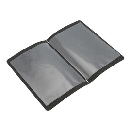 menu card EGO DIN A4 leather black with inscription "MENU" incl. inlay product photo  S