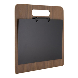 ring binder menu | chalkboard WALNUT DIN A4 product photo  S