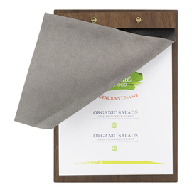 menu card WALNUT DIN A4 with cover sheet product photo  S
