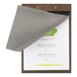 menu card WALNUT DIN A4 with cover sheet product photo  S