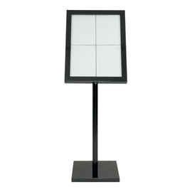 LED information display Black Star for 4 pages A4 | floor model product photo