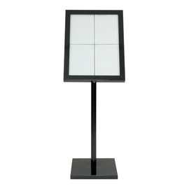 LED information display Black Star for 4 pages A4 | floor model product photo