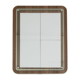 information display GLASS STAR walnut coloured for 4 pages A4 product photo