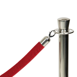 barrier cord smooth red | colour of fittings chromium coloured L 1.5 m product photo  S