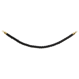 barrier cord twisted black | colour of fittings golden coloured L 1.5 m product photo