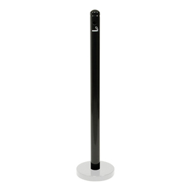 post for standing ashtray, stainless steel, black product photo