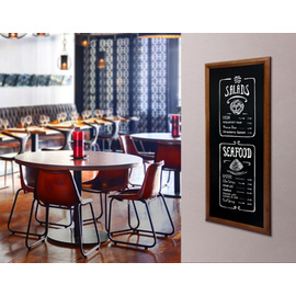 wall chalkboard LONG dark brown H 1200 mm product photo  S