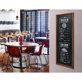 wall chalkboard LONG dark brown H 1500 mm product photo  S