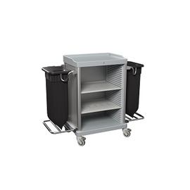 housekeeping cart ESSENTIAL-V5 | grey  | 1061 mm x 571 mm H 1290 mm product photo