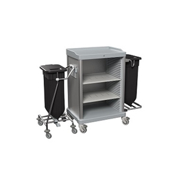 housekeeping cart ESSENTIAL-V7 | grey  | 751 mm x 571 mm H 1290 mm product photo