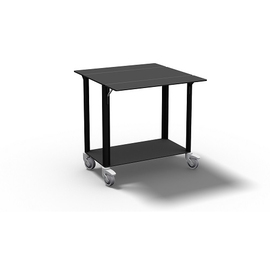room service trolley | black | 2 levels  | 770 mm x 410 mm H 760 mm product photo