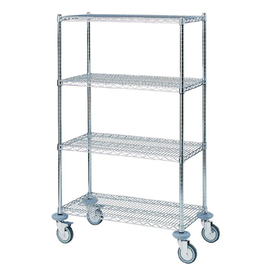 shelved trolley | 4 levels | 910 mm x 455 mm H 1750 mm product photo