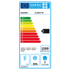ice cream freezer GL 800 P BT incl. 5 grids à 530 x 700 mm product photo  S