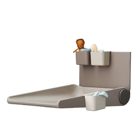 wall-mounted changing table Wally brown foldable product photo  S