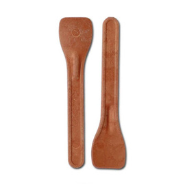 ice cream spoon disposable made from corn starch red product photo
